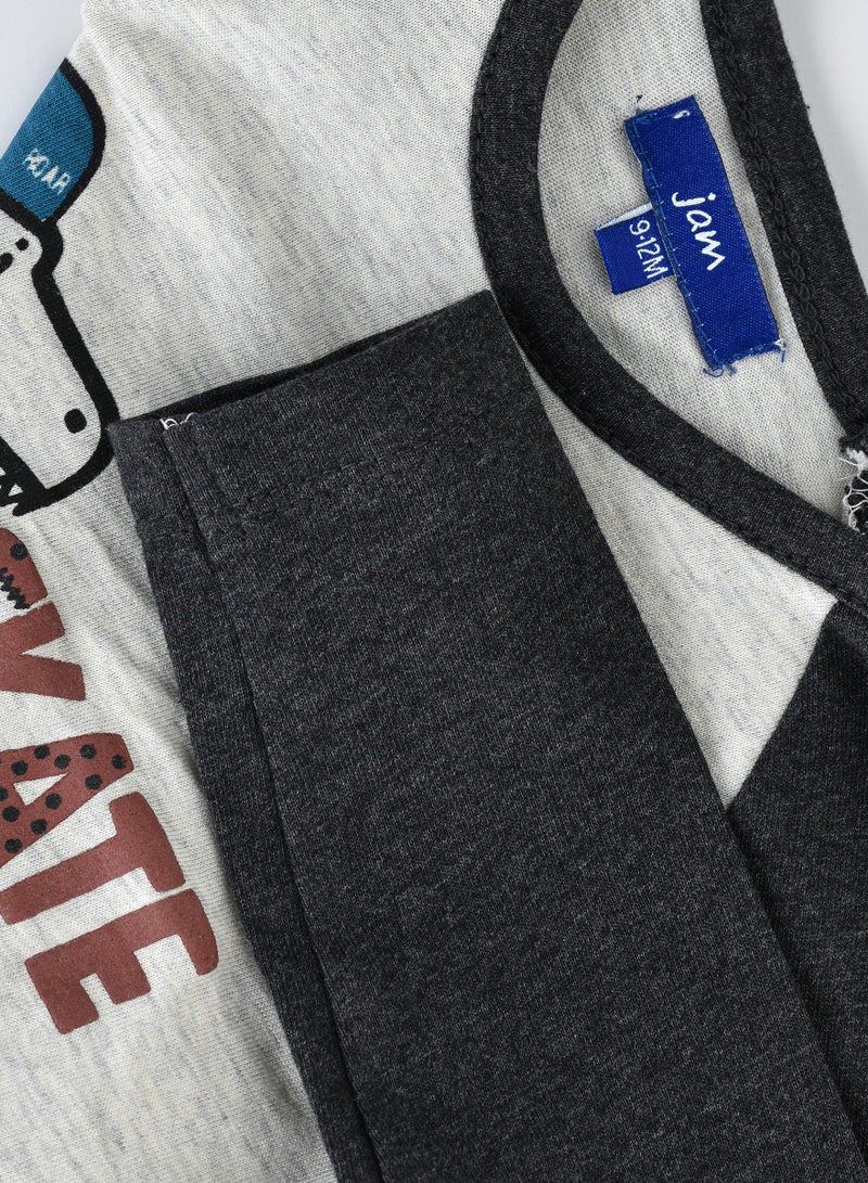 JAM Boys' 'Skate Life' Dinosaur Graphic Raglan Long-Sleeve Tee - Image 4