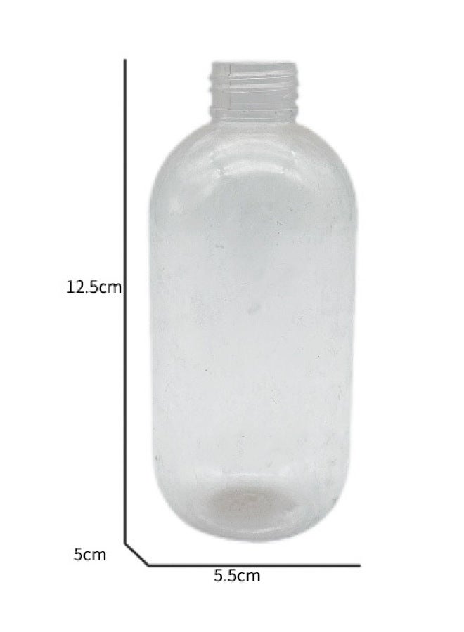 Round Irregular PVC Transparent Bottle Cosmetic Bottle Shampoo Bottle Sugar Play Tide Play Ornaments Snack Cans Etc-Color:Transparent Pvc Round Bottle  - Image 1