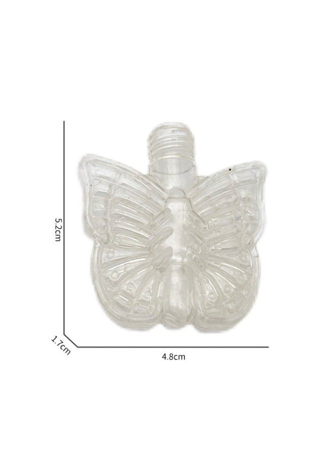 Round Irregular PVC Transparent Bottle Cosmetic Bottle Shampoo Bottle Sugar Play Tide Play Ornaments Snack Cans Etc-Color:Transparent Pvc Round Bottle  - Image 2