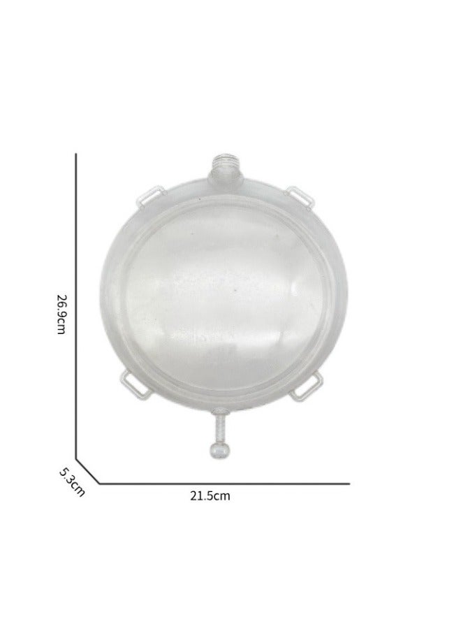 Round Irregular PVC Transparent Bottle Cosmetic Bottle Shampoo Bottle Sugar Play Tide Play Ornaments Snack Cans Etc-Color:Transparent Pvc Round Bottle  - Image 4