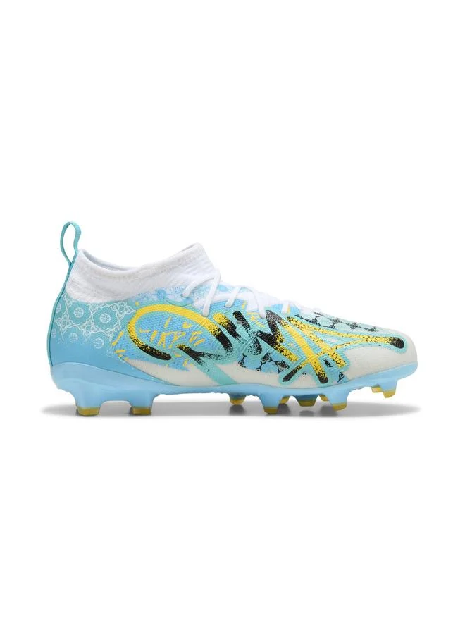 Puma PUMA White-Vibrant Blue-Sun Stream-Light Aqua FUTURE 9 MATCH PLAYMAKER FG/AG Football Boots Youth  | Best Price UAE