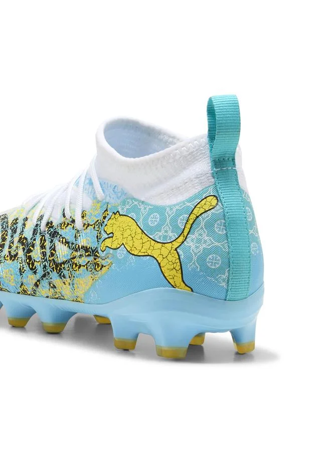 Puma PUMA White-Vibrant Blue-Sun Stream-Light Aqua FUTURE 9 MATCH PLAYMAKER FG/AG Football Boots Youth  | Best Price UAE