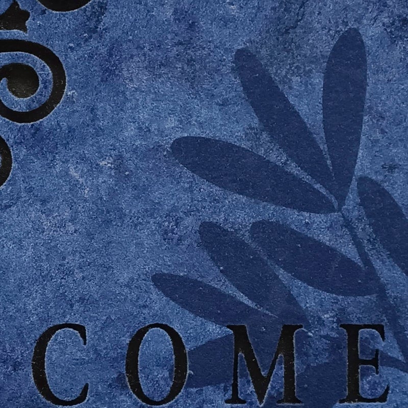 Obsessions Anti-Skid Outdoor Rubber Doormat 45x76cm, Navy - Image 4