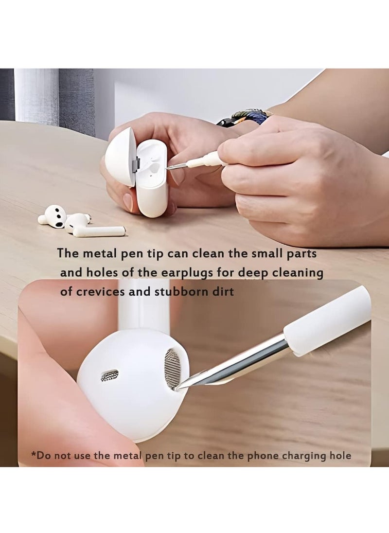 Generic - Multifunctional Cleaning Pen with Soft Brush and Flowing Sponge for Bluetooth Earphones, Cleaning Tools White (Pen) - Image 1