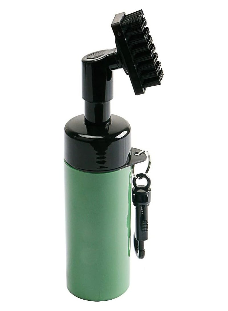 عام فرشاة لتنظيف الجولف، ميزة رش الماء، مشبك لحقيبة الجولف، مشبك قابل للتمدد بطول 18 بوصة، منظف للمضرب، منظف للأخاديد، إزالة الأوساخ، تغطية تنظيف واسعة. - Image 1