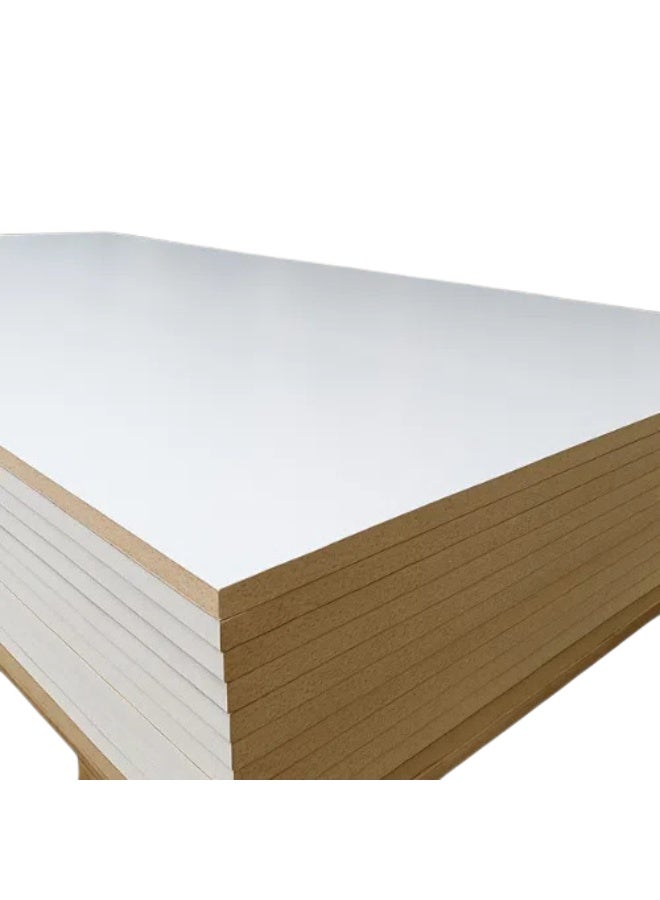 Abbasali MDF Wood Sheet Furniture Board White For 60cm X 30cm With Gloves,10 Pcs Facemask & Saw (16 Piece One Side White) - Image 2