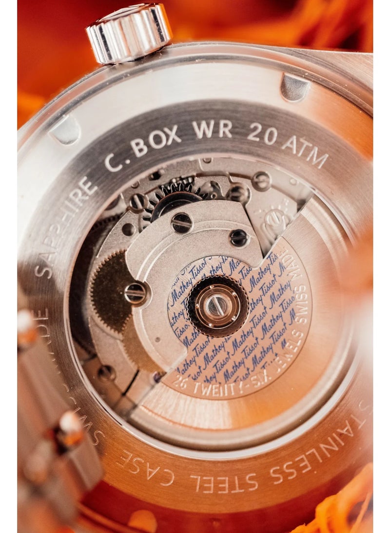ماثي-تيسوت Mathey-Tissot Mergulhador Automatic Orange Dial Men's Watch - MRG3 - Image 3
