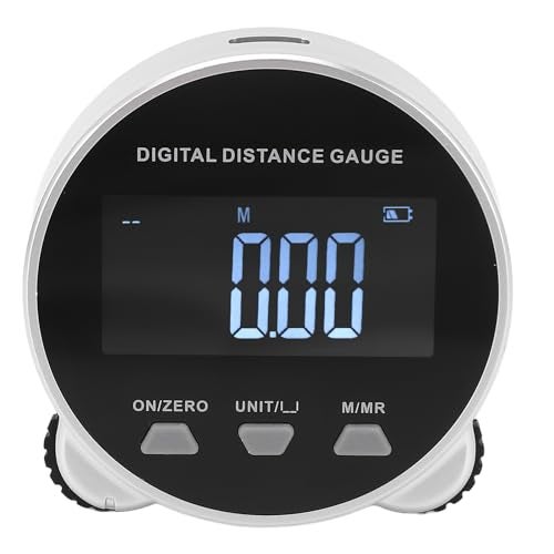 gernie Digital Tape Measure 06562ft Long Distance Electronic Rolling Ruler with LCD Display USB Rechargeable Multifunctional Digital Measure Tool Range Finder Support Data Storage - Image 1