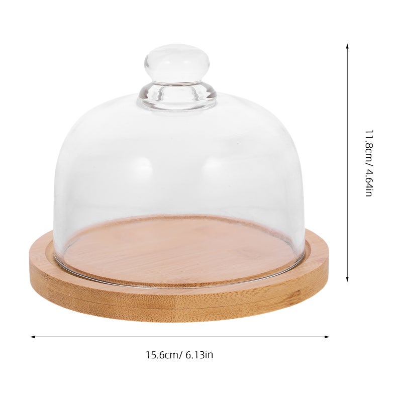 1 Set of Household Cake Plate with Cover Cake Display Plate Dessert Storage Tray - Image 5