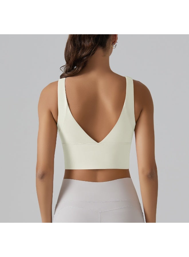 Yoga Bra Underwear Women Summer Shockproof Bra Beautiful Back Sports Running External Wear Training Fitness Yoga Tank Top Bra - Image 4