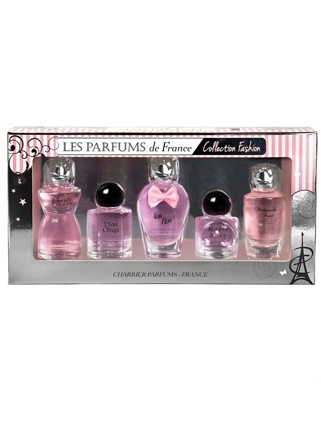 CHARRIER PARFUMS 5 Eaux de Parfum Gift Set - 'Collection Fashion' - 49.7 ml - Made in Provence, France - Image 1