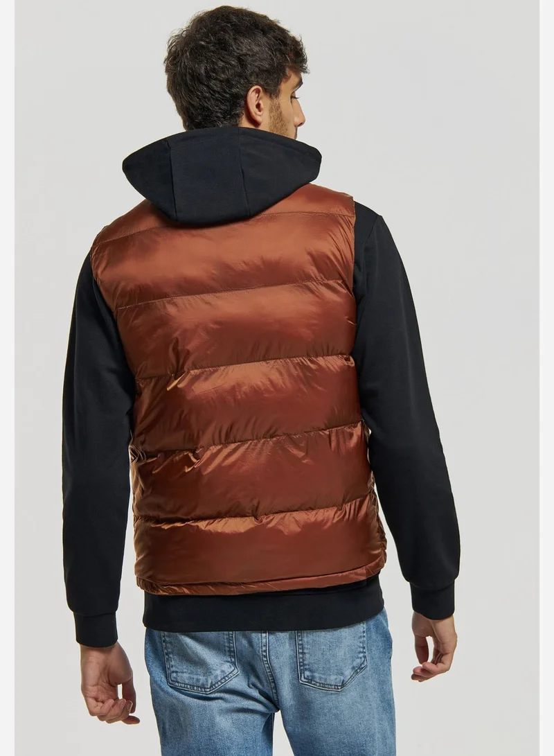 Lee Cooper Quilted Gilet Zipper Closer Gilet