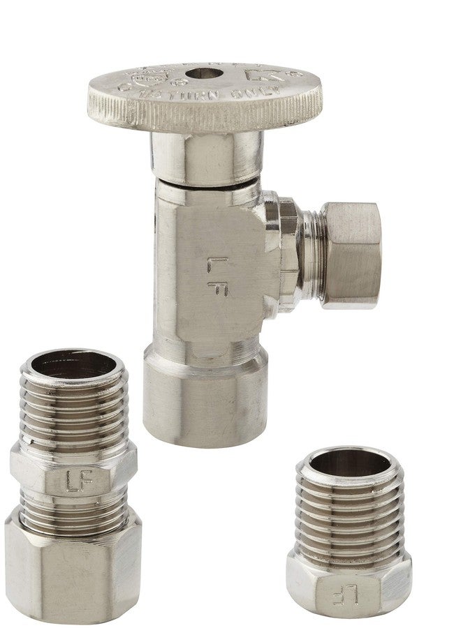 بلامب باك صمام زاوية ربع دورة من Plumb Pak K2048ABNLF، نيكل مصقول - Image 1