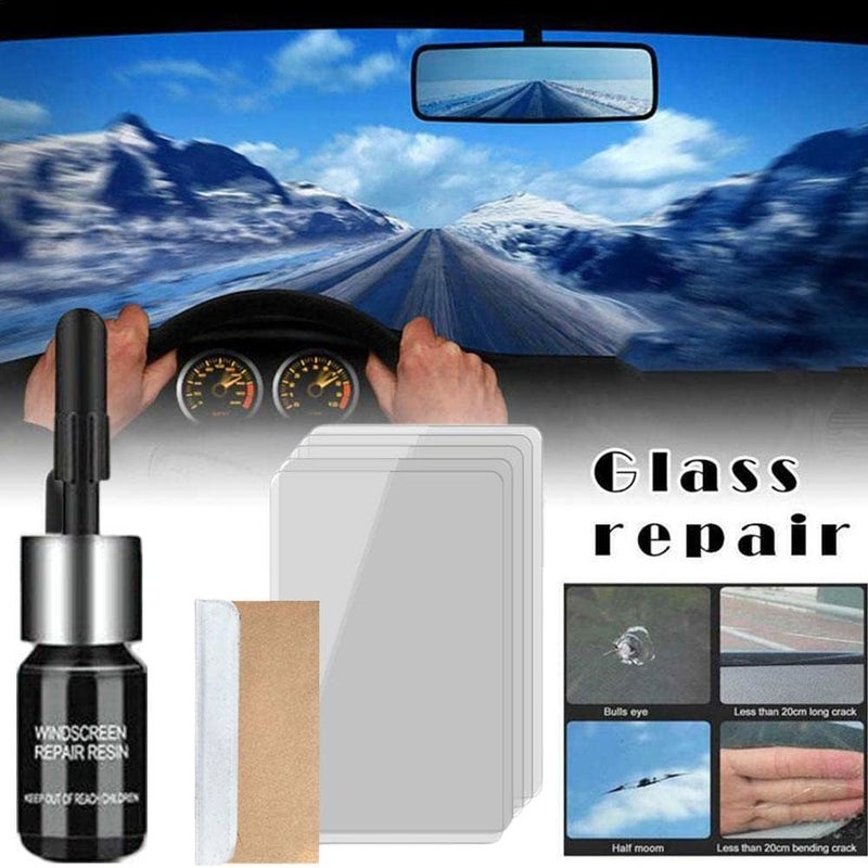 woobles Windshield Repair Kit, Car Windshield Crack Repair Resin Kit, Glass Repair Kit, Automotive Glass Repair Fluid Glue, Scratch Chip Cracks Repair Kit-1pcs - Image 3
