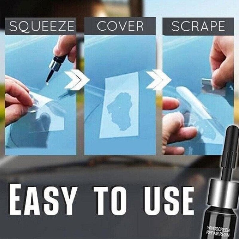 woobles Windshield Repair Kit, Car Windshield Crack Repair Resin Kit, Glass Repair Kit, Automotive Glass Repair Fluid Glue, Scratch Chip Cracks Repair Kit-1pcs - Image 5