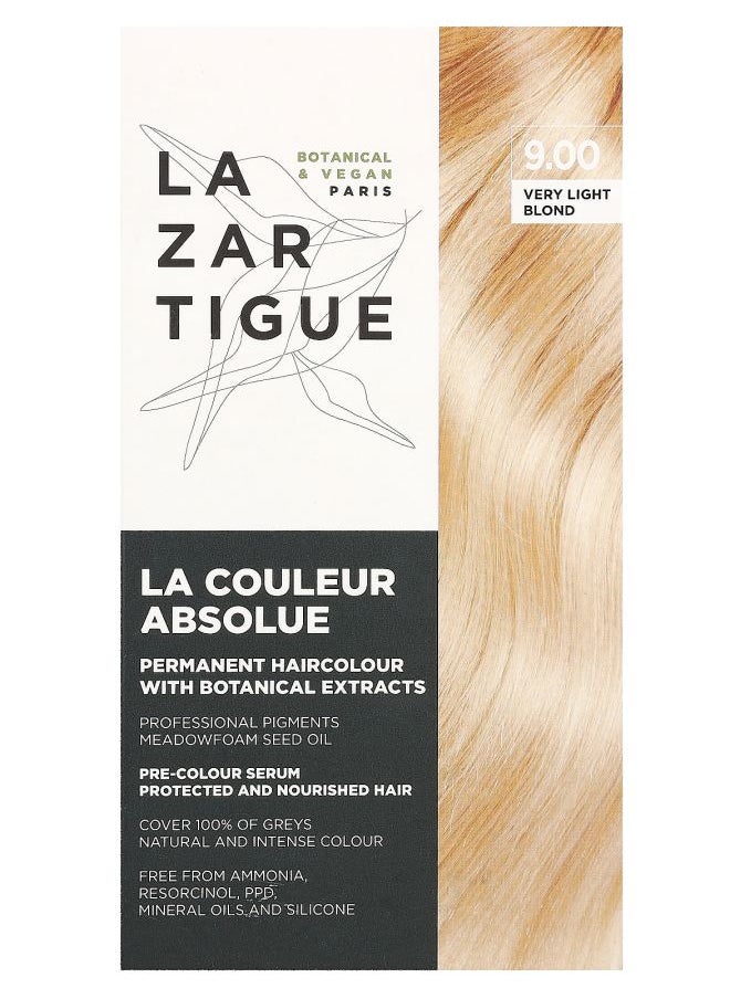 Lazartigue - Permanent Haircolor with Botanical Extracts 9.00 Very Light Blond 1 Application - Image 1