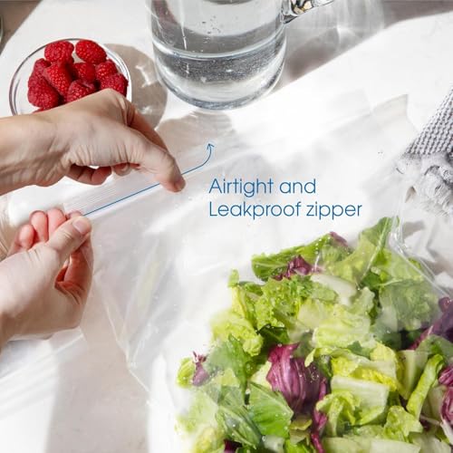 Amit Marketing Zip Lock Pouch Bags Covers | Transparent Reusable | Resealable Zip seal Zip lock Bags for Airtight Seal for Travel Refrigerator Packing Cloths Accessories - Size 2"X3" 100 PCS - Image 4