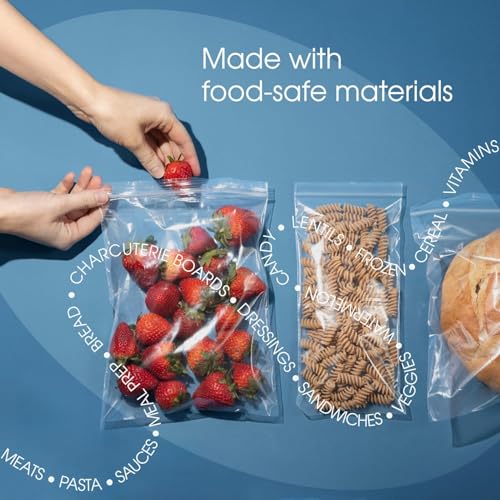 Amit Marketing Zip Lock Pouch Bags Covers | Transparent Reusable | Resealable Zip seal Zip lock Bags for Airtight Seal for Travel Refrigerator Packing Cloths Accessories - Size 2"X3" 100 PCS - Image 5