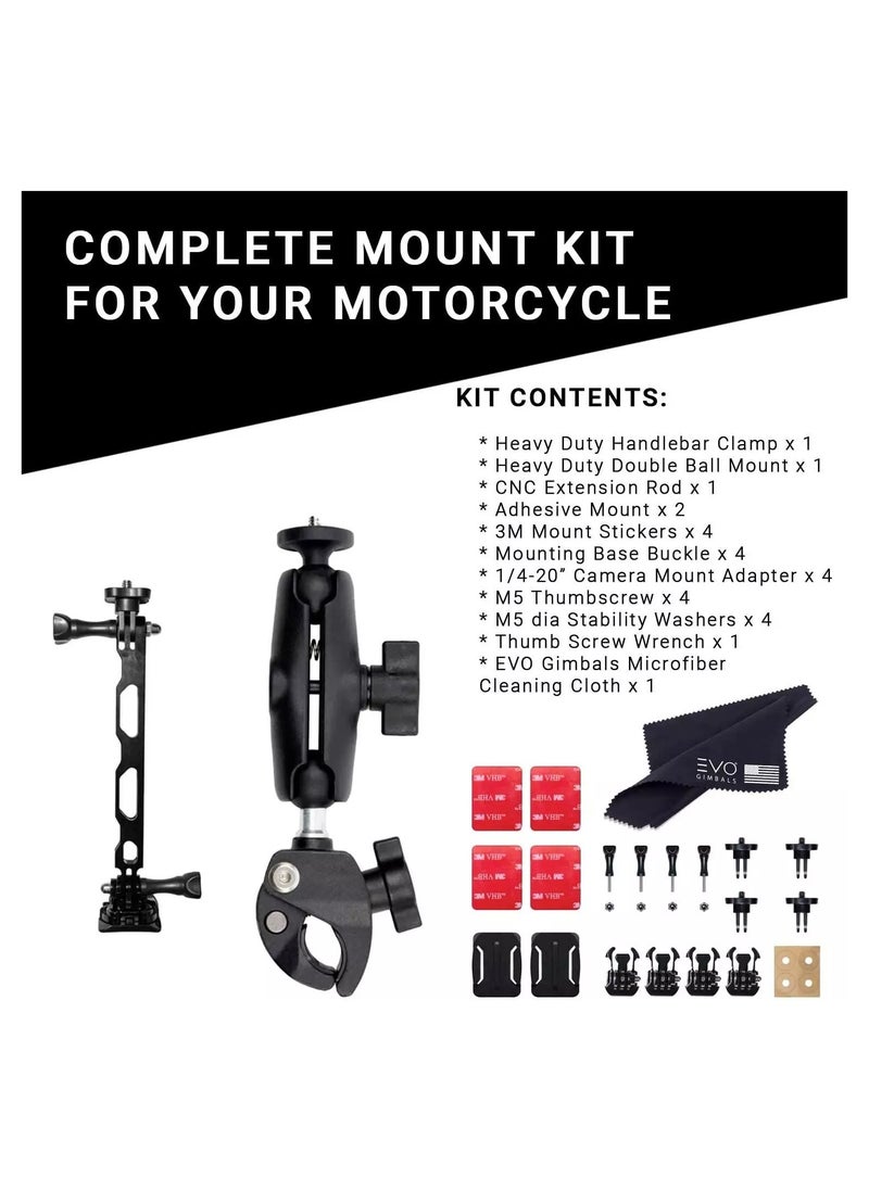 Insta360 Motorcycle Mounting Kit for Insta 360 Compatible with ONE X/X2, EVO and All GoPro Cameras  - Image 3