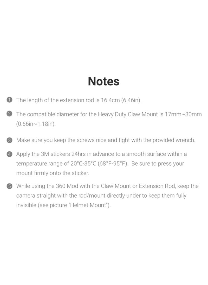 Insta360 Motorcycle Mounting Kit for Insta 360 Compatible with ONE X/X2, EVO and All GoPro Cameras  - Image 5