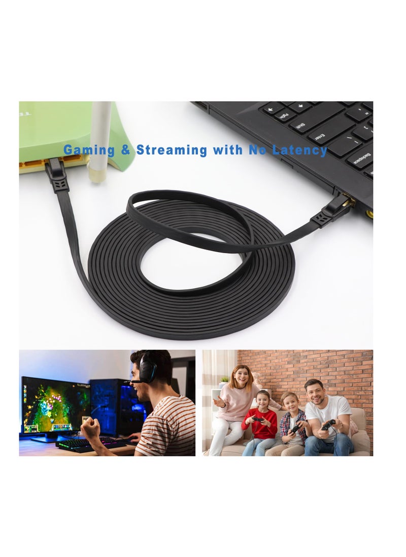 Anmi - 15m CAT8 High Speed Ethernet Cable Black - Image 1