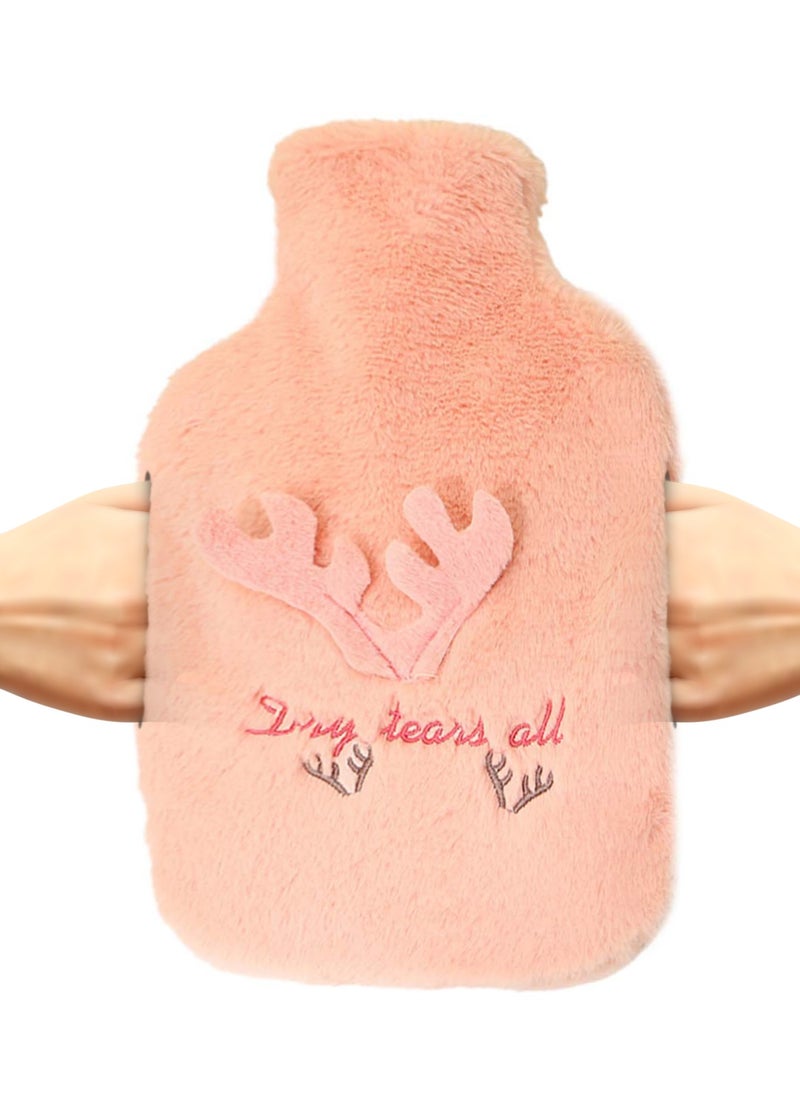 MARK STORE - Hot Water Bag, Bottle with Soft Hand Pocket Cover, 2 Liter, For Pain Relief, Neck & Shoulders, Feet Warmer, Menstrual Cramps, Hot & Cold - Image 1