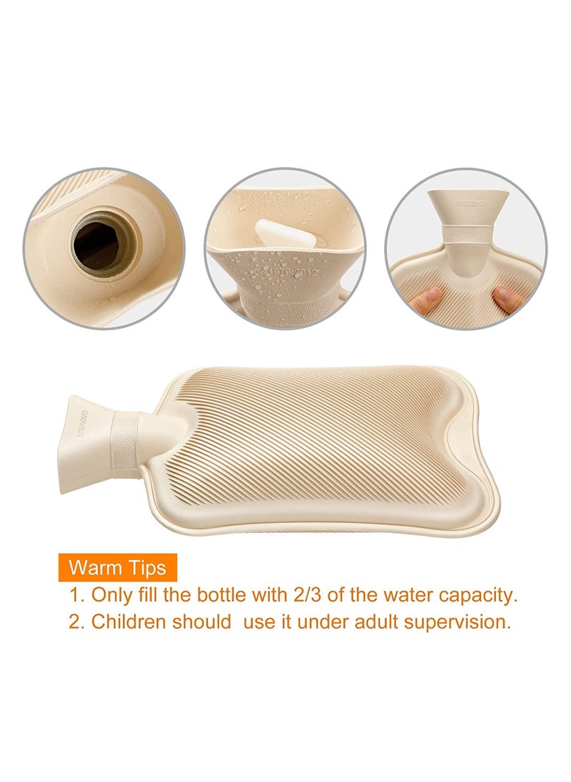 MARK STORE - Hot Water Bag, Bottle with Soft Hand Pocket Cover, 2 Liter, For Pain Relief, Neck & Shoulders, Feet Warmer, Menstrual Cramps, Hot & Cold - Image 1