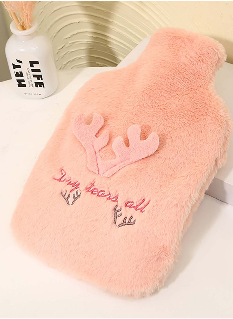MARK STORE - Hot Water Bag, Bottle with Soft Hand Pocket Cover, 2 Liter, For Pain Relief, Neck & Shoulders, Feet Warmer, Menstrual Cramps, Hot & Cold - Image 1