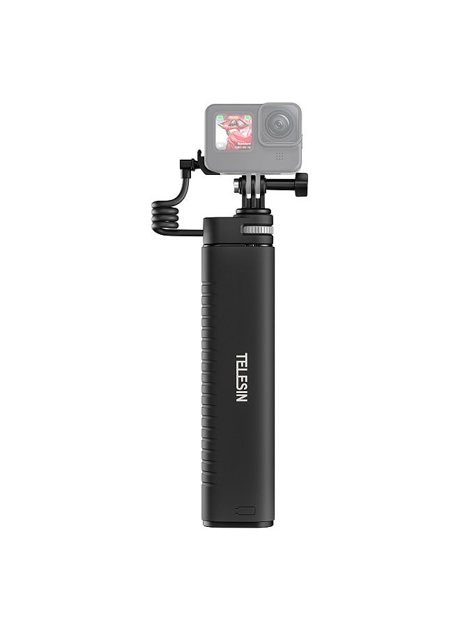 TELESIN - TELESIN  TE-CSS-001 Rechargeable Selfie Stick QC/PD3.0 fast charging Power Selfie Stick 90CM Telescoping Selfie Pole with 1/4 Inch Screw - Image 1