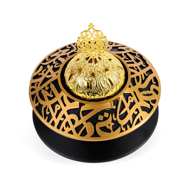 TERSCHELLING Frankincense Resin Incense Burner, Bakhoor Incense Burner, Portable Charcoal Incense Burner - For Office and Home Decor (With Lid) - Image 1