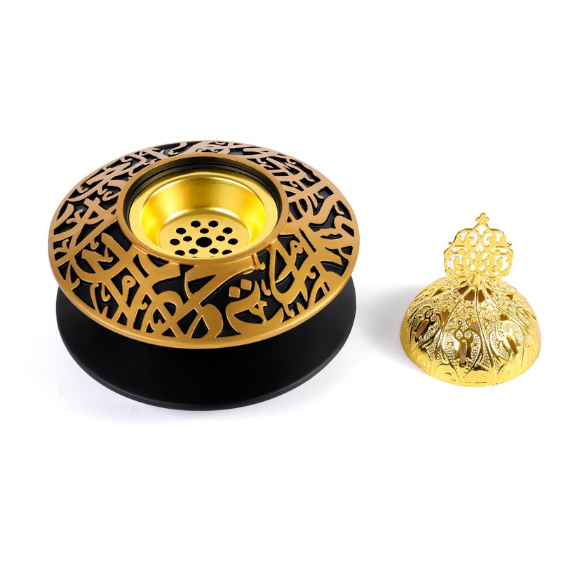 TERSCHELLING Frankincense Resin Incense Burner, Bakhoor Incense Burner, Portable Charcoal Incense Burner - For Office and Home Decor (With Lid) - Image 5