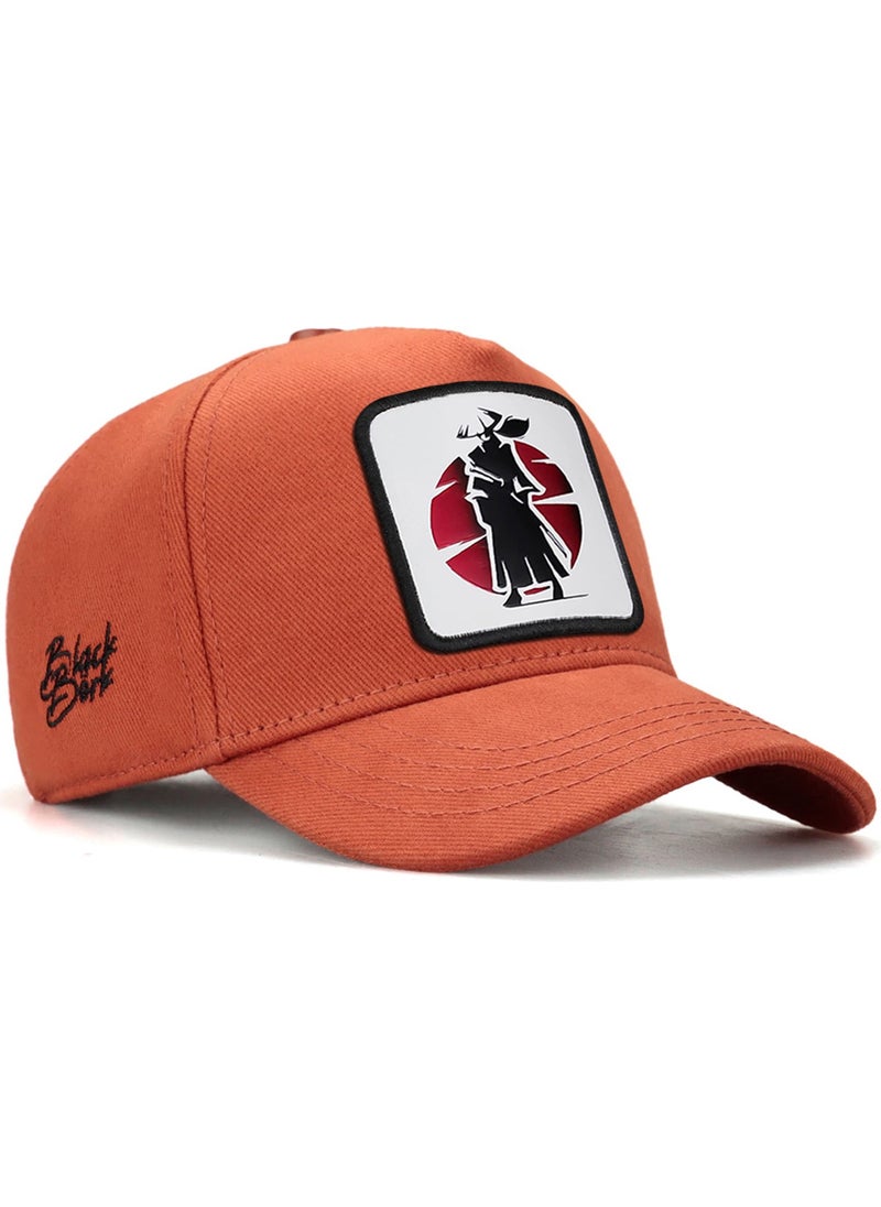 Black Börk BlackBörk V1 Kids Baseball Samurai - Brick Children's Hat (Cap) with 20 Code Logo  - Image 1
