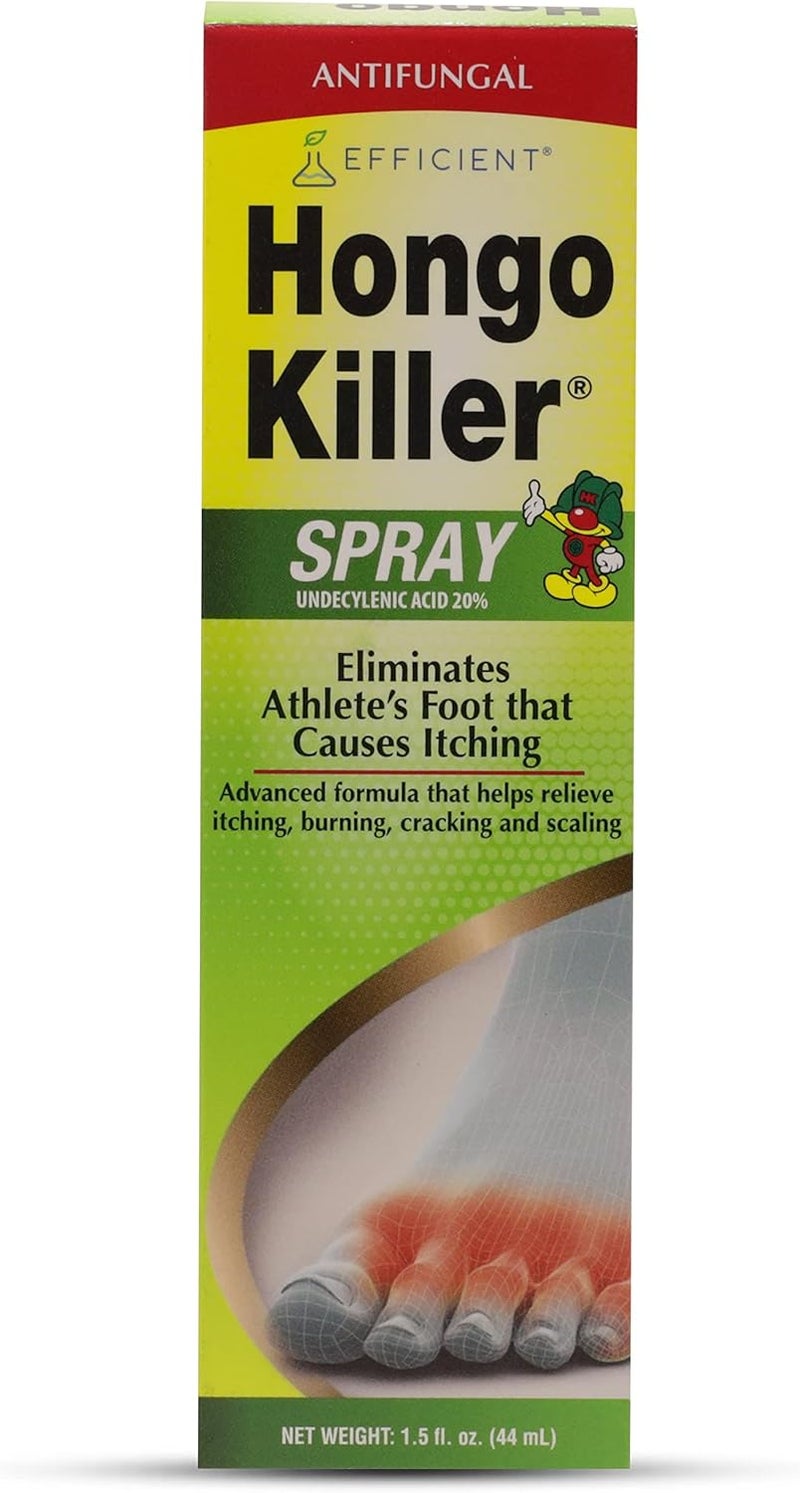Hongo Killer Antifungal Spray, Athlete's Foot Treatment, 1.50 Fl Oz, Bottle