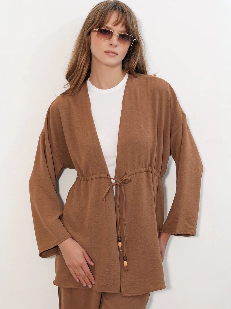 BIG DART BDART Two-Piece Wide-Leg Kimono Set - Image 3