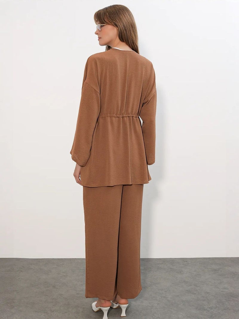 BIG DART BDART Two-Piece Wide-Leg Kimono Set - Image 4