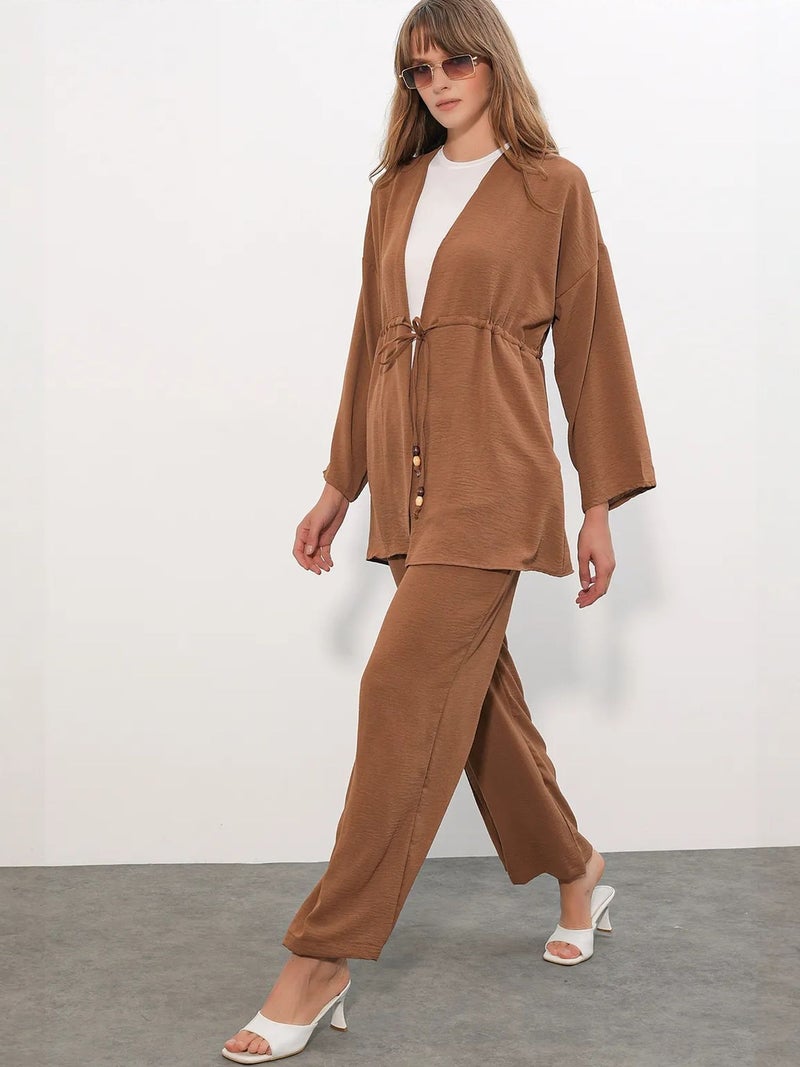BIG DART BDART Two-Piece Wide-Leg Kimono Set - Image 2
