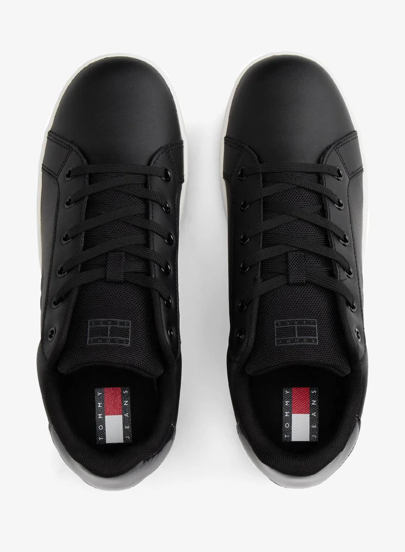 Tommy Jeans  Fine Cleat Platform Sneakers With Leather for Women | Best Price UAE