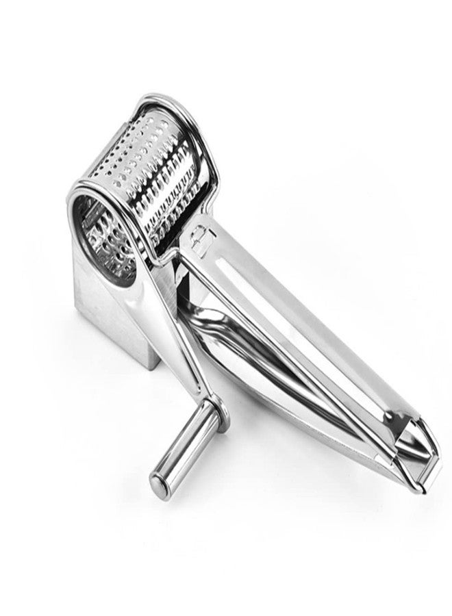 SEIWEI 1Pcs Cheese Grater Restaurant Cheese Grater - Handheld Rotary Cheese Grater - Cheese, Vegetable, Nut Grater - Steel Kitchen Shredder for Right- and Left-Handed Cooks - Image 1