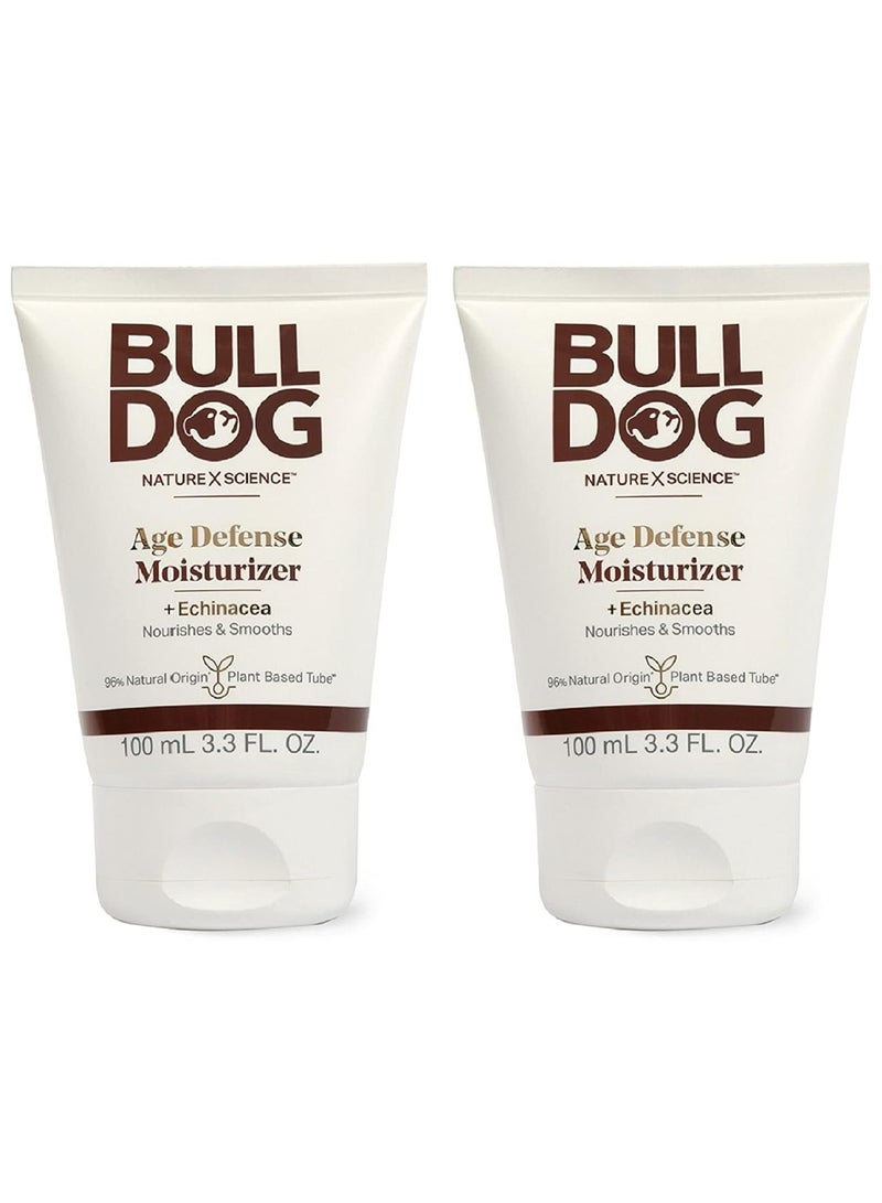 Bulldog Mens Skincare and Grooming Age Defense Moisturizer, 3.3 Ounce - Pack of 2 - Image 1