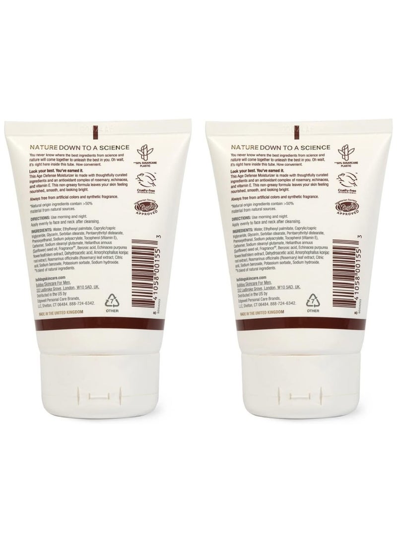 Bulldog Mens Skincare and Grooming Age Defense Moisturizer, 3.3 Ounce - Pack of 2 - Image 2