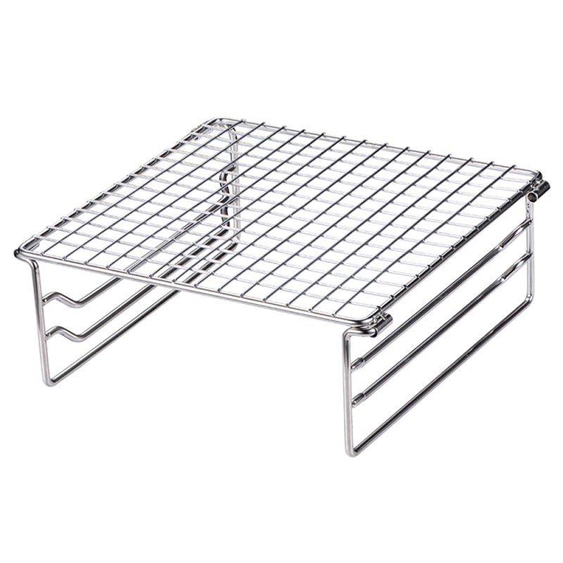 Campingmoon Portable Grill: 304 Stainless Steel Mesh, Even Heat Distribution, Foldable Design - Smooth Corner Border, Easy Cleaning Camping Gear for Outdoor Hiking Fishing Travel - Image 2