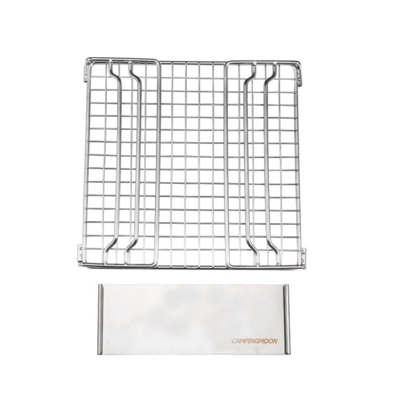 Campingmoon Portable Grill: 304 Stainless Steel Mesh, Even Heat Distribution, Foldable Design - Smooth Corner Border, Easy Cleaning Camping Gear for Outdoor Hiking Fishing Travel - Image 3