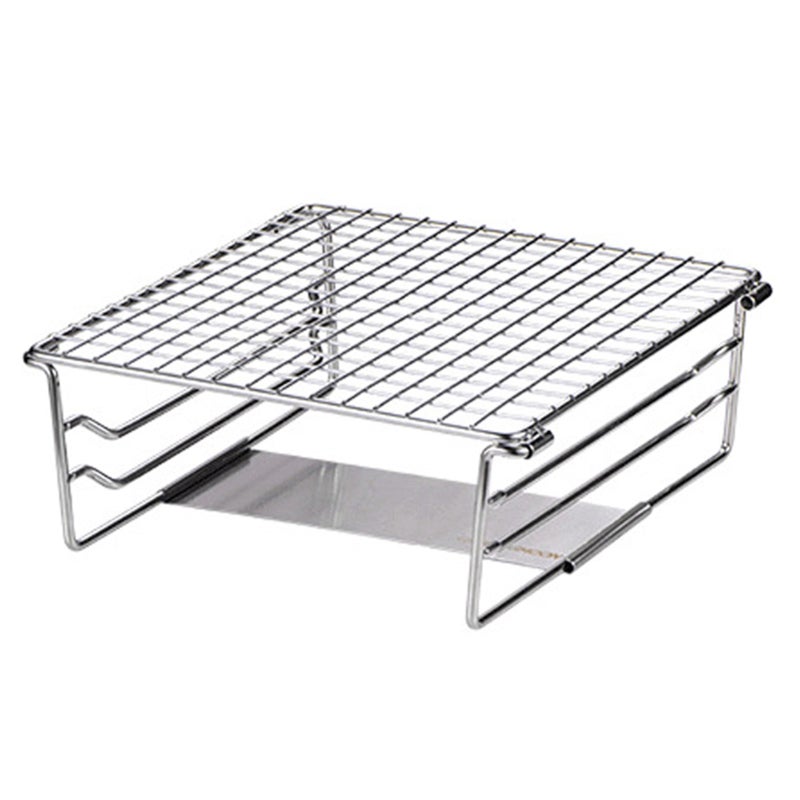 Campingmoon Portable Grill: 304 Stainless Steel Mesh, Even Heat Distribution, Foldable Design - Smooth Corner Border, Easy Cleaning Camping Gear for Outdoor Hiking Fishing Travel - Image 1