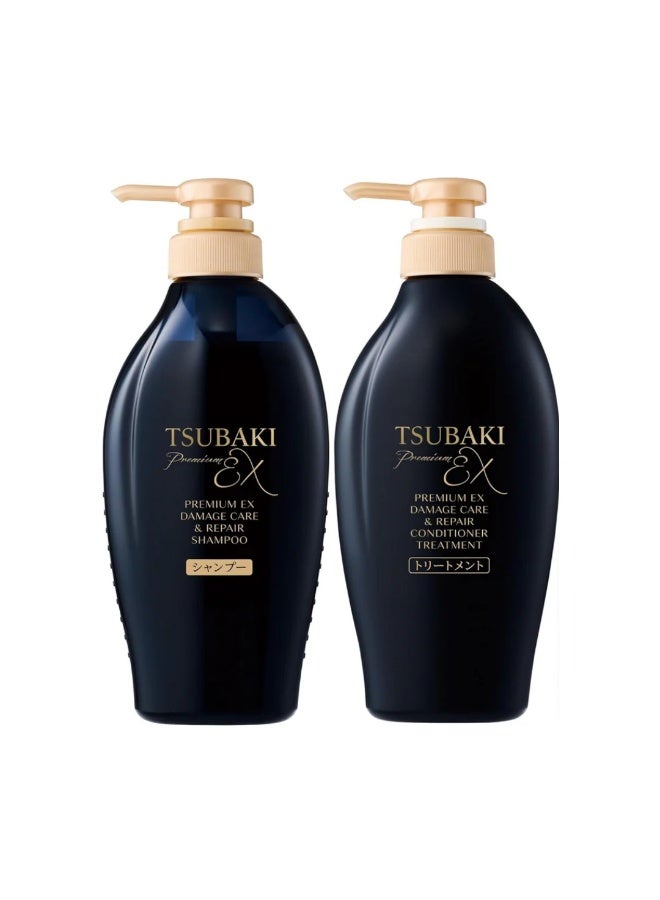 TSUBAKI Premium EX Complete Hair Care Bundle – Damage Repair Shampoo + Conditioner + Natural Shampoo Bar for Deep Cleanse and Healthy Shine - Image 4