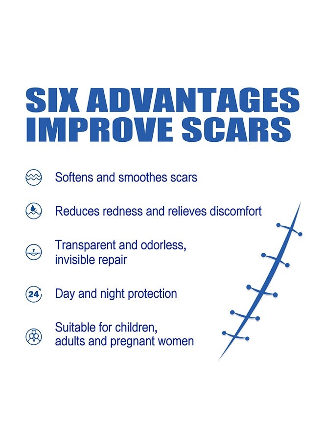 Jaysuing Scar Removal Cream - Acne Scar Cream Rapid Repair Scar Cream for Acne Surgery Injury Burns Advanced Gel Acne Scar Spot Treatment Suitable for All Skin Types 30g - Image 4