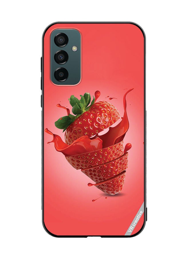 VR CREATIVE Protective Case Cover For Samsung Galaxy F23 Strawberry Design Multicolour - Image 1
