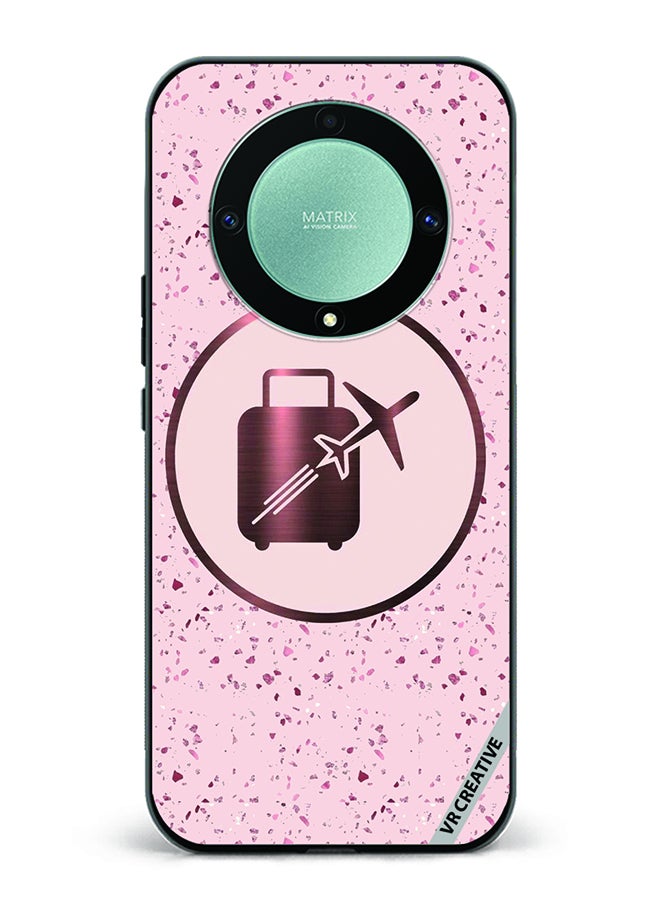VR CREATIVE غطاء حماية لجهاز Honor X9b بتصميم سفر متعدد الألوان - Image 1