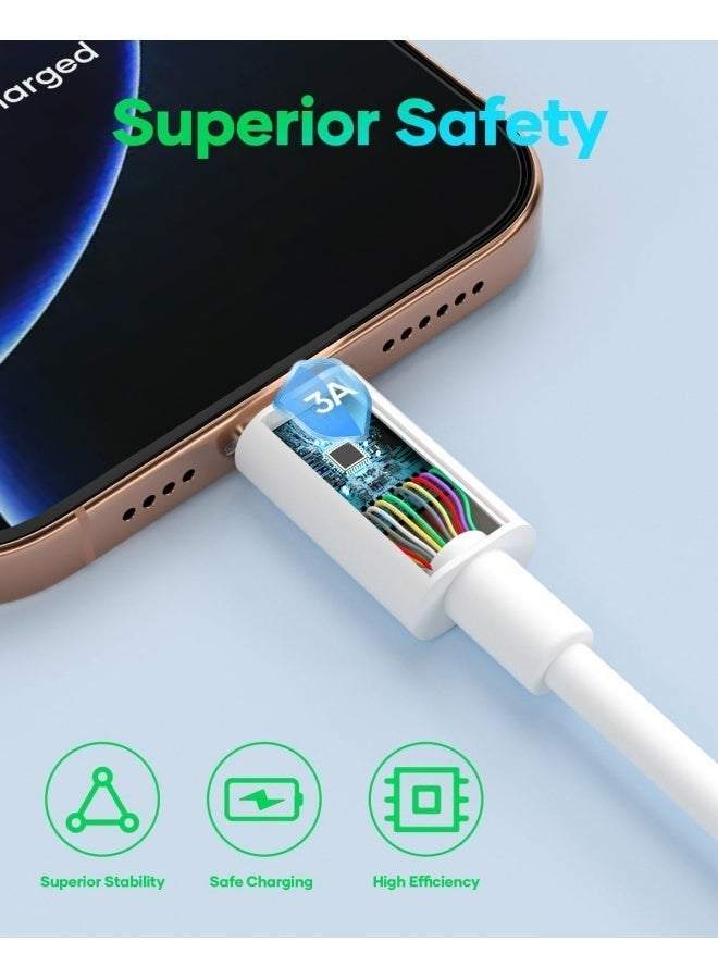 أبلينم كابل USB-C، كابل USB-A إلى USB-C للشحن السريع، متوافق مع هواتف سامسونج جالاكسي S23، S22، S21، S20، S9، نوت 10، 9، 8، آيفون 15، 16، جوجل بيكسل، ون بلس، وغيرها. - Image 2