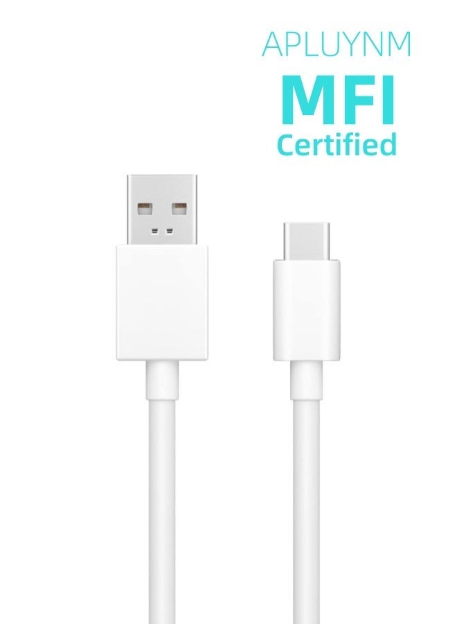 أبلينم كابل USB-C، كابل USB-A إلى USB-C للشحن السريع، متوافق مع هواتف سامسونج جالاكسي S23، S22، S21، S20، S9، نوت 10، 9، 8، آيفون 15، 16، جوجل بيكسل، ون بلس، وغيرها. - Image 1