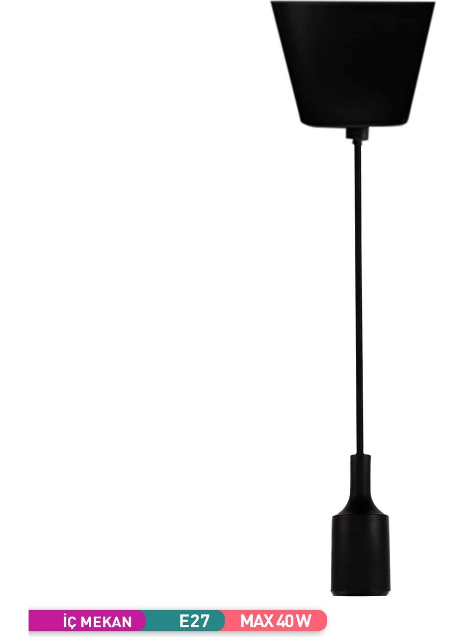 ACK Decorative Pendant Lamp Hanger Bl E27 Socket  - Image 2